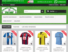 Tablet Screenshot of futbolmanias.com